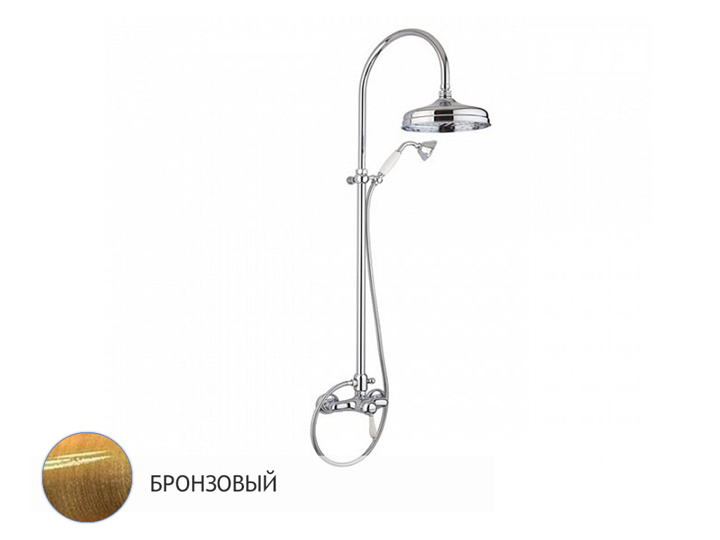 Margaroli Classica 1006 Душевая колонна (верхний/ручной душ) Old Brass
