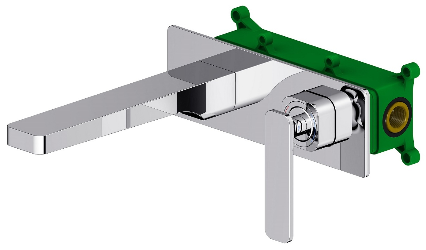 Timo 4371/00SM Torne Смеситель для раковины 223 мм, настен., Комплект, хром