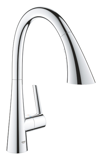Grohe 32 294 002 Zedra Смеситель для кухни 216 мм, выдвижной ∩ излив, 3 режима