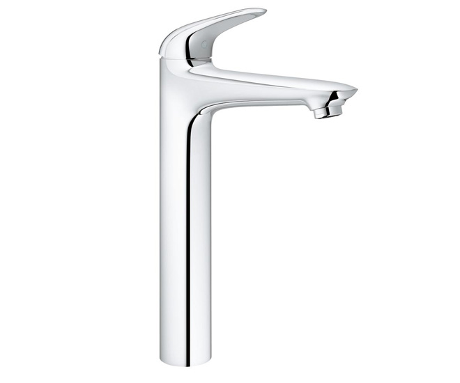 Grohe 23 719 003 Eurostyle Смеситель для свободностоящей раковины 244 мм, гладкий, EcoJoy