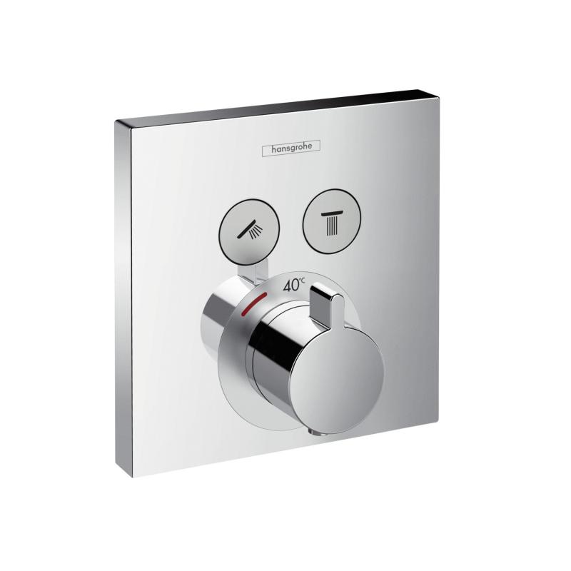 HG 15 763 000 ShowerSelect Термостат для 2х потребителей (внешняя монтажная часть)
