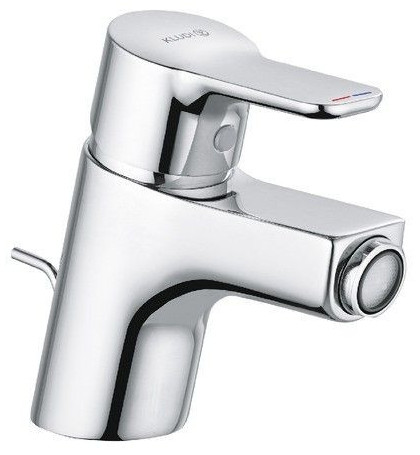 Kludi 37 533 0565 Pure&Easy Смеситель для биде, со сливным гарнитуром, 6 л/мин