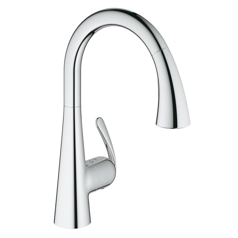 *СНЯТ*Grohe 32 294 001 Zedra Смеситель для кухни 198 мм, выдвижной излив