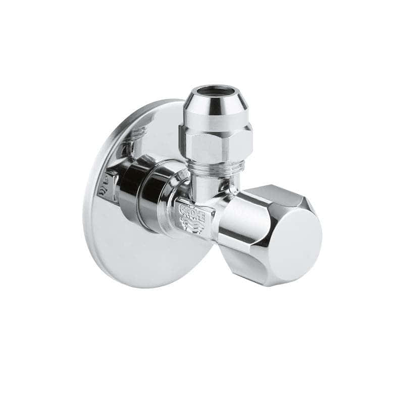 Grohe 22 018 000 Угловой вентиль с металлической розеткой, 1/2"*3/8",1 шт.
