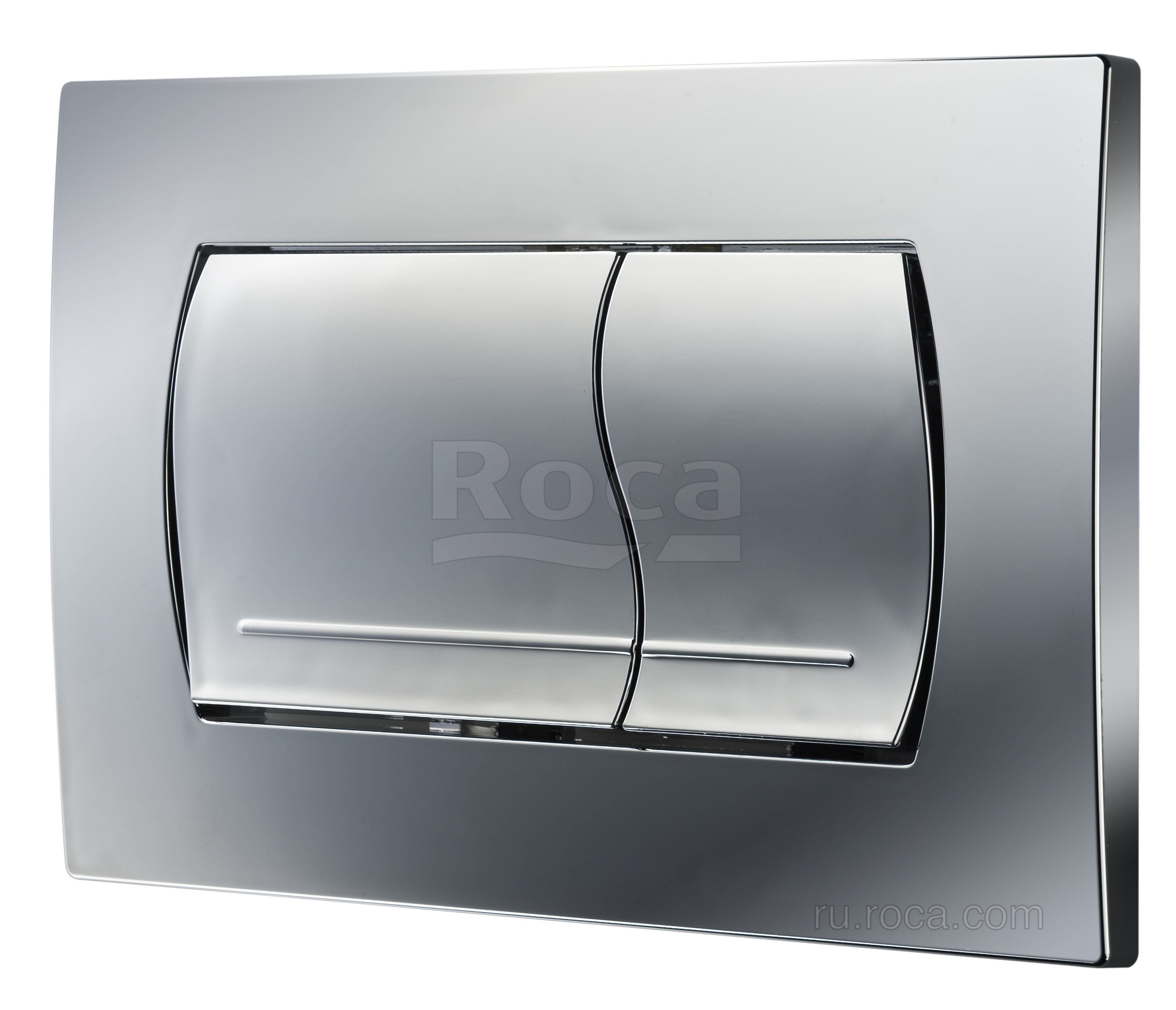 Roca 7.8901.1.50B.2 Active 52B Накладная панель, 2 объема, 255х170х32 мм, Хром матовая
