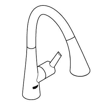 Grohe 32 294 DC2 Zedra Смеситель для кухни 216 мм, проф. лейка с 3 режимами, выдвижной ∩-излив