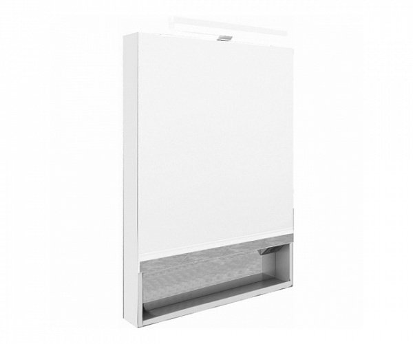 Roca Z.RU93.0.274.9 The Gap Шкаф зеркальный 700х850х129 мм, LED светильник, Белая плёнка