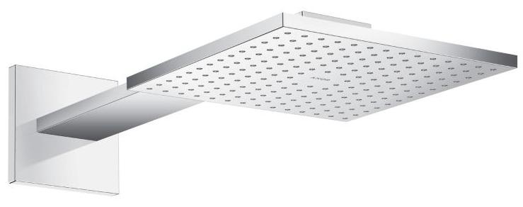 AX 35 310 000 ShowerSolutions Верхний душ 250х250 мм, 2 реж., мет., бок. кроншт. 450 мм (вн м ч)