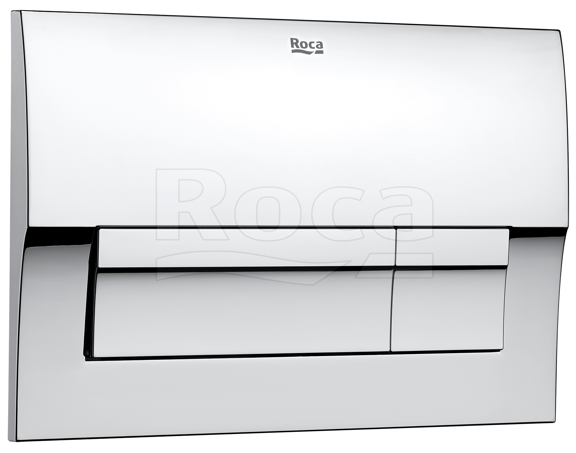 Roca 7.8901.1.70B.1 Plate B01 Накладная панель, 2 объема, Хром глянцевый (исп. в 893104100)