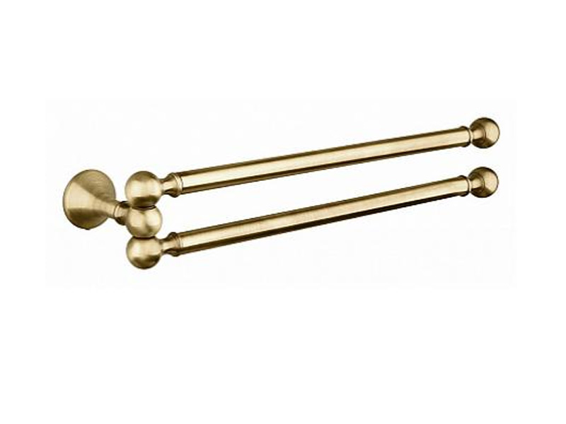 RE 214.92 OLD BRASS Держатель полотенца, поворотный, двойной, бронза