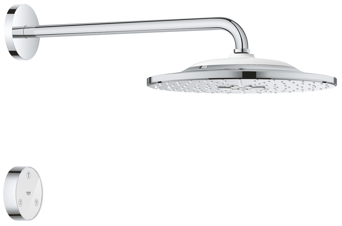 Grohe 26 640 000 Rainshower SmartConnect Верхний душ Ø310 мм, 2 режима + бок. кронштейн + пульт д/у
