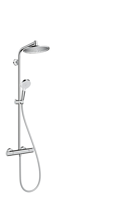 HG 27 267 000 Crometta S Душевая система для душа, с термостатом, Ø240/100 мм, 1/2 режима