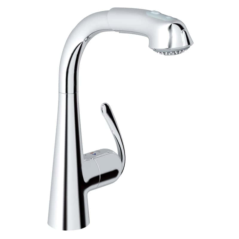 *СНЯТ*Grohe 32 553 000 Zedra Смеситель для кухни 302 мм, выдвижной излив