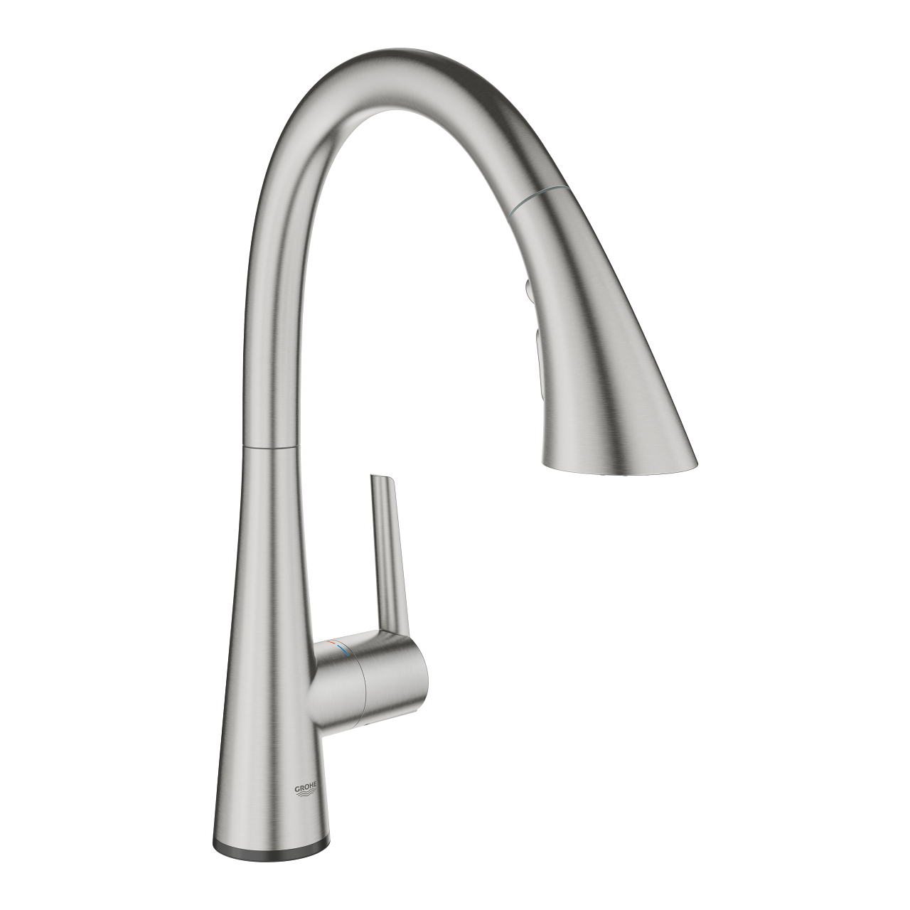 Grohe 30 219 DC2 Zedra Touch Смеситель для кухни 218 мм, сенсорный, выдвижной ∩ излив, 3 режима