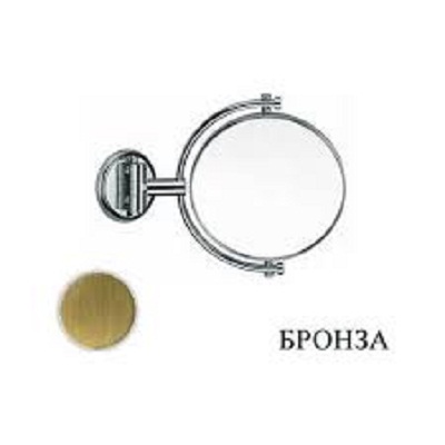 SP 803.92 Зеркало круглое увеличительное с подсветкой, д=24 см, бронзовое
