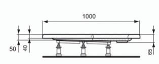 СНЯТ Id. Stand K856167 Полистироловая опора для поддона Hot S Plus 90 cm