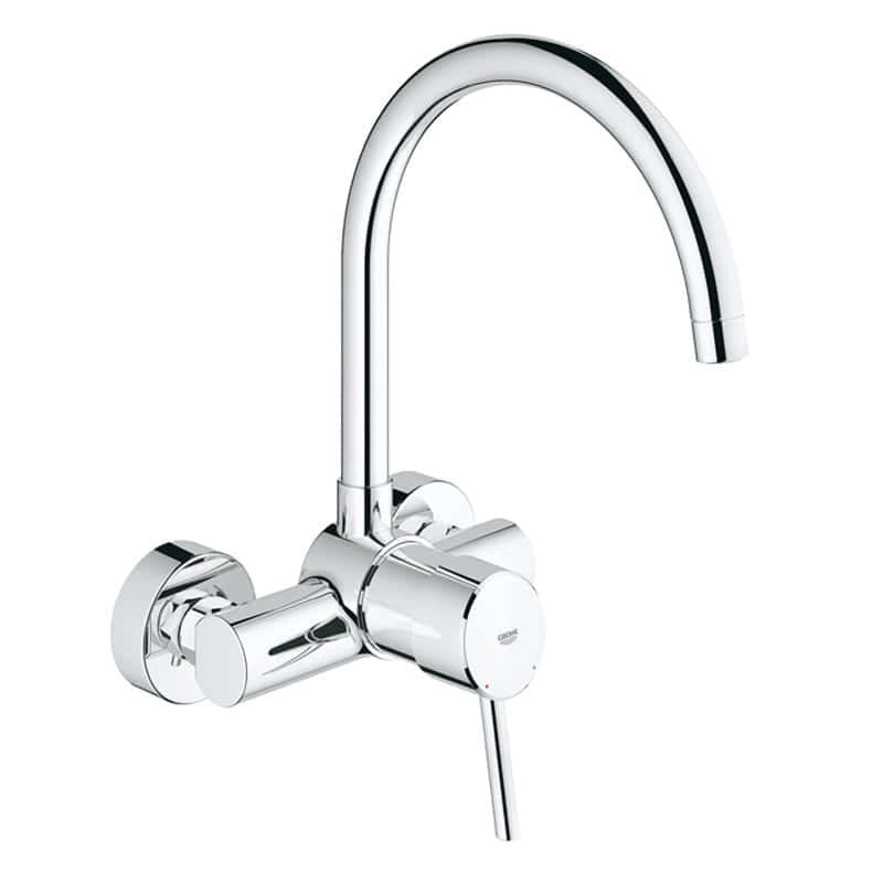 Grohe 32 667 001 Concetto Смеситель для кухни 162 мм, настенный, ∩ излив