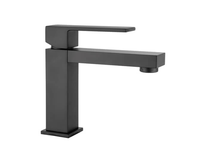 M&Z LRN00220 Lauren Смеситель для для раковины со сливным гарнитуром, ЧЁРНЫЙ МАТОВЫЙ