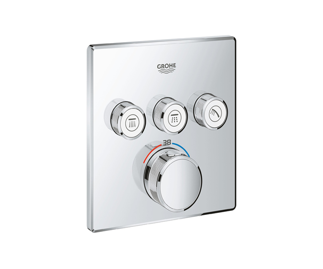 Grohe 29 126 000 Grohtherm SmartControl Термостат для 3х потребителей (внешняя монт. часть)