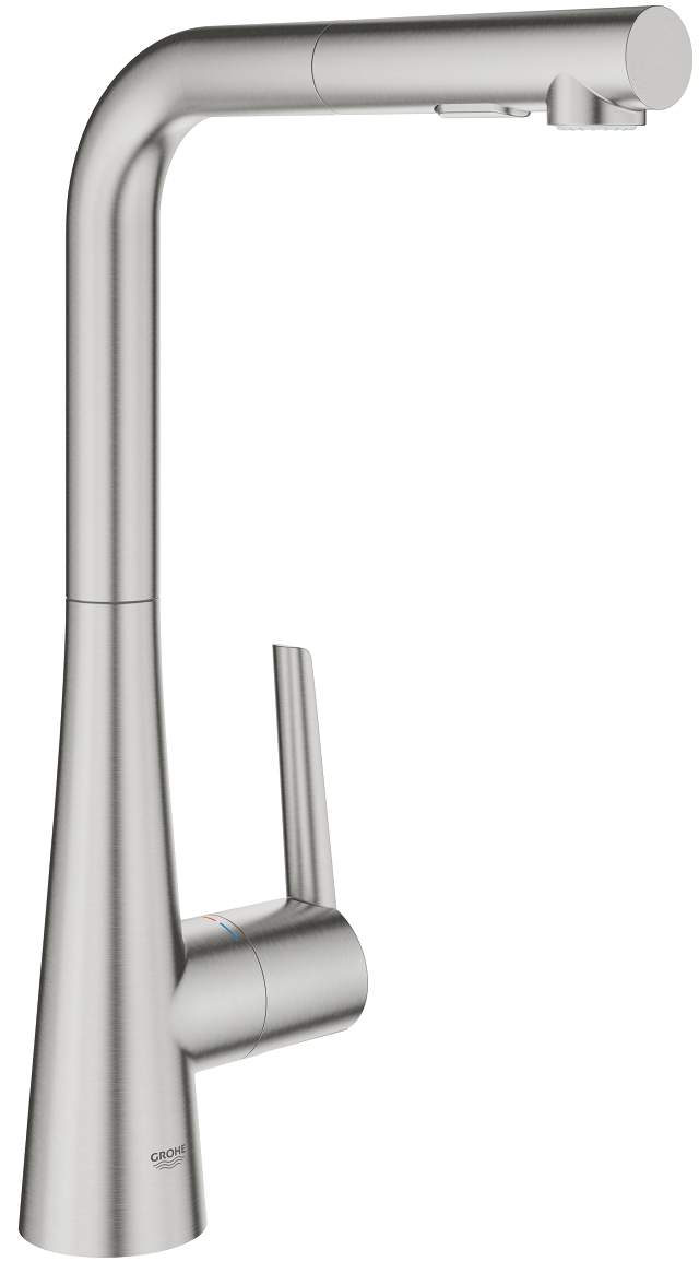 Grohe 32 553 DC2 Zedra Смеситель для кухни 347 мм, выдвижной Г излив, 2 режима